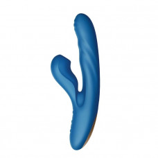 Голубой вибратор Otto с возвратно-поступательными движениями, вакуумом и подогревом - 22,2 см. Голубой вибратор Otto с возвратно-поступательными движениями, вакуумом и подогревом - 22,2 см.