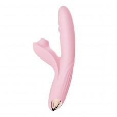 Розовый вибратор Anita с возвратно-поступательными движениями и вакуумом - 21,1 см. Розовый вибратор Anita с возвратно-поступательными движениями и вакуумом - 21,1 см.