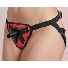 Красный пояс с двумя типами фиксации насадок Красный пояс с двумя типами фиксации насадок