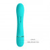 Аквамариновый вибратор-кролик Scocco - 20 см.