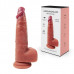 Телесный фаллоимитатор на мощной присоске - 20 см. Телесный фаллоимитатор на мощной присоске - 20 см.