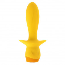 Желтая анальная вибропробка Mellow Yellow - 13,5 см.