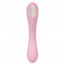Нежно-розовый двусторонний стимулятор Daisy Massager - 20,2 см.