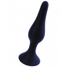 Черная анальная втулка на присоске - 10 см. Черная анальная втулка на присоске - 10 см.