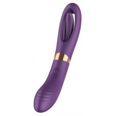 Фиолетовый двусторонний вибратор - 27 см. Фиолетовый двусторонний вибратор - 27 см.