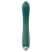 Зеленый вибратор для G-точки - 20 см.