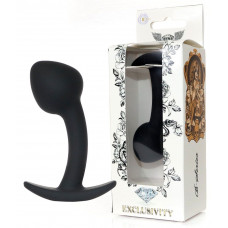 Черная анальная втулка Curved - 9 см. Черная анальная втулка Curved - 9 см.