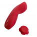 Красный вибратор в трусики Funtown Caleo с магнитным держателем-розой Красный вибратор в трусики Funtown Caleo с магнитным держателем-розой