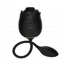 Черный клиторальный стимулятор Dark Blushing Rose Черный клиторальный стимулятор Dark Blushing Rose