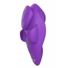 Фиолетовый вибратор в трусики с магнитной фиксацией