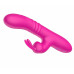 Розовый вибратор-кролик с функцией поступательных движений - 24,3 см. Розовый вибратор-кролик с функцией поступательных движений - 24,3 см.