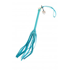 Голубая кожаная плеть - 50 см. Голубая кожаная плеть - 50 см.