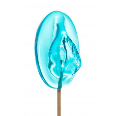 Леденец в форме вагины со вкусом блю кюрасао - 50 гр. Леденец в форме вагины со вкусом блю кюрасао - 50 гр.