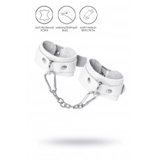 Белые узкие наручники-браслеты со скруглёнными углами Белые узкие наручники-браслеты со скруглёнными углами