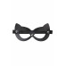 Черная открытая маска с ушками кошки Черная открытая маска с ушками кошки