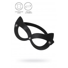 Черная открытая маска с ушками кошки Черная открытая маска с ушками кошки