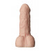 Телесный фаллоудлинитель с мошонкой Cock Next - 17 см.