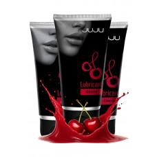 Набор из 3 съедобных лубрикантов JUJU со вкусом вишни Набор из 3 съедобных лубрикантов JUJU со вкусом вишни