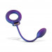 Фиолетовое эрекционное виброкольцо с анальным шариком Eclipse Фиолетовое эрекционное виброкольцо с анальным шариком Eclipse