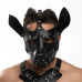 Черная кожаная маска «Собака»