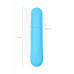 Голубая силиконовая перезаряжаемая вибропуля Murr - 10 см.