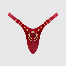 Красный пояс для фиксации насадок Strap-On-Me Leatherette Harness Fabulous Красный пояс для фиксации насадок Strap-On-Me Leatherette Harness Fabulous