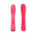 Красный перезаряжаемый вибратор-кролик - 19,1 см.