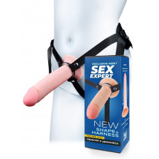 Мужской полый страпон на регулируемых ремешках - 22 см. Мужской полый страпон на регулируемых ремешках - 22 см.