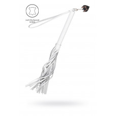 Белая кожаная плеть - 50 см. Белая кожаная плеть - 50 см.