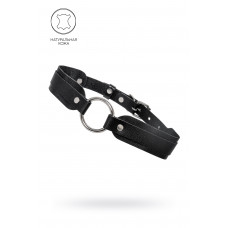 Черный кожаный чокер-ошейник со скруглёнными углами Черный кожаный чокер-ошейник со скруглёнными углами