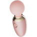Нежно-розовый мини-вибратор с функцией нагрева Ava