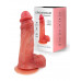 Телесный силиконовый фаллоимитатор на присоске - 19 см. Телесный силиконовый фаллоимитатор на присоске - 19 см.