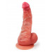 Телесный силиконовый фаллоимитатор на присоске - 24 см. Телесный силиконовый фаллоимитатор на присоске - 24 см.