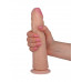 Телесный фаллоимитатор на присоске HUMAN FORM - 22,8 см. Телесный фаллоимитатор на присоске HUMAN FORM - 22,8 см.