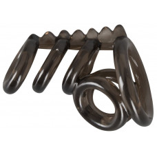 Дымчатая насадка на пенис и мошонку с гребнем Penis Hodenring Дымчатая насадка на пенис и мошонку с гребнем Penis Hodenring