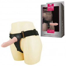 Телесный страпон с вибрацией Ultra - 15,5 см. Телесный страпон с вибрацией Ultra - 15,5 см.