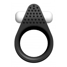 Чёрное эрекционное кольцо Silicone Stimu-Ring Чёрное эрекционное кольцо Silicone Stimu-Ring