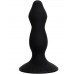 Чёрная анальная пробка с полостями для сжатия и легкого введения - 11 см. Чёрная анальная пробка с полостями для сжатия и легкого введения - 11 см.