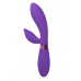 Фиолетовый вибратор Leyla с клиторальным отростком - 20,5 см. Фиолетовый вибратор Leyla с клиторальным отростком - 20,5 см.