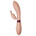 Бежевый вибратор Yonce с клиторальным зайчиком - 20,5 см. Бежевый вибратор Yonce с клиторальным зайчиком - 20,5 см.