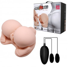 Реалистичная попка с 2 любовными тоннелями и вибрацией Реалистичная попка с 2 любовными тоннелями и вибрацией