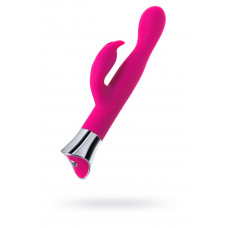 Розовый вибратор с клиторальным стимулятором и гибкой головкой LOLY - 21,6 см. Розовый вибратор с клиторальным стимулятором и гибкой головкой LOLY - 21,6 см.