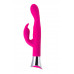 Розовый вибратор с клиторальным стимулятором и гибкой головкой LOLY - 21,6 см. Розовый вибратор с клиторальным стимулятором и гибкой головкой LOLY - 21,6 см.