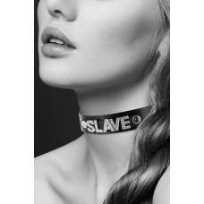 Чокер с надписью COLLIER STRASS SLAVE CUIR BOVIN Чокер с надписью COLLIER STRASS SLAVE CUIR BOVIN