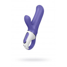 Фиолетовый вибратор Satisfyer Magic Bunny с клиторальным отростком - 17,6 см. Фиолетовый вибратор Satisfyer Magic Bunny с клиторальным отростком - 17,6 см.