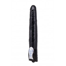 Чёрный вибромассажер Long John Realistic Thrusting Vibrator с функцией толкания - 20 см. Чёрный вибромассажер Long John Realistic Thrusting Vibrator с функцией толкания - 20 см.