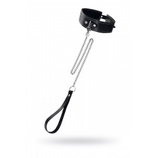 Ошейник двухслойный с белой строчкой Pecado черный Ошейник двухслойный с белой строчкой Pecado черный