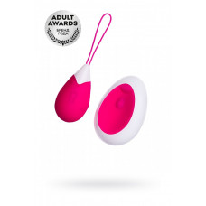 Виброяйцо ToyFa A-toys с пультом ДУ силикон розово-белый 12 см Виброяйцо ToyFa A-toys с пультом ДУ силикон розово-белый 12 см