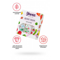 Набор смазок Yovee малина + мята+ алоэ + ромашка 3 х 50 мл Набор смазок Yovee малина + мята+ алоэ + ромашка 3 х 50 мл