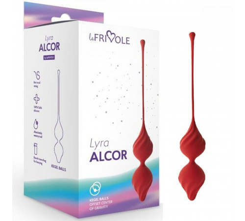 Вагинальные шарики Alcor красный 21 см
